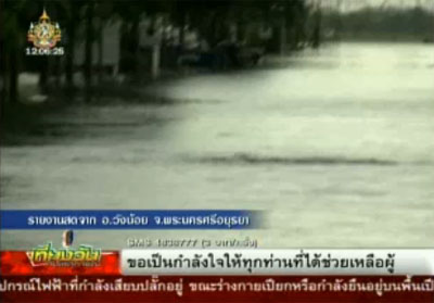 น้ำท่วมอยุธยา วังน้อย