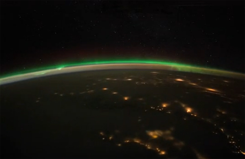 นาซ่าเผยคลิปแสงเหนือบนโลก ที่เห็นได้จากอวกาศ
