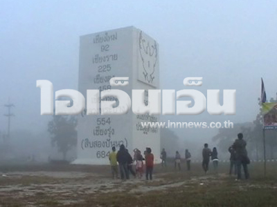 หลักกิโลเมตรยักษ์ ลำปาง