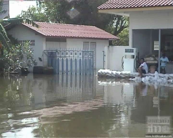 น้ำคลองรังสิต ทะลักท่วมเขตดอนเมือง