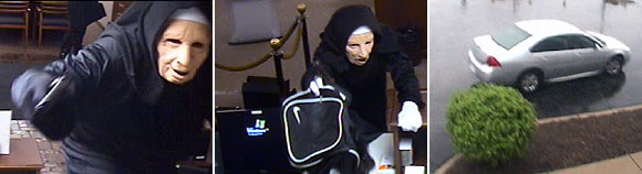 โจรมะกันเลียนแบบหนัง แต่งชุดแม่ชีปล้นแบงก์