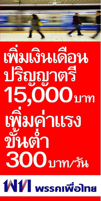 นโยบายพรรคเพื่อไทย