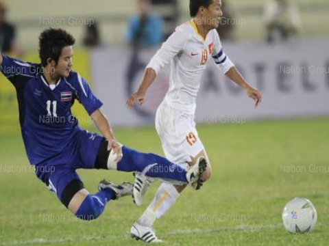 บอลไทยเสมอเวียดนาม 1-1 ศึกเวียงจันทน์เกมส์