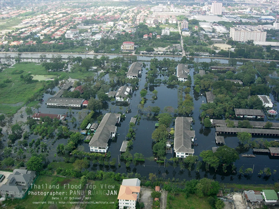 ภาพถ่ายมุมสูง สะท้อนวิกฤติน้ำท่วม 2554