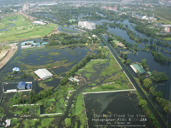 ภาพถ่ายมุมสูง สะท้อนวิกฤติน้ำท่วม 2554