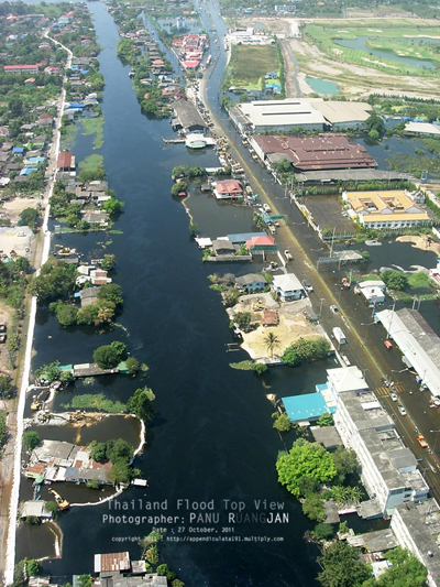 ภาพถ่ายมุมสูง สะท้อนวิกฤติน้ำท่วม 2554