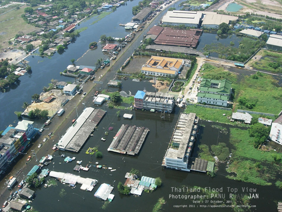 ภาพถ่ายมุมสูง สะท้อนวิกฤติน้ำท่วม 2554