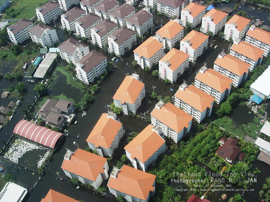ภาพถ่ายมุมสูง สะท้อนวิกฤติน้ำท่วม 2554