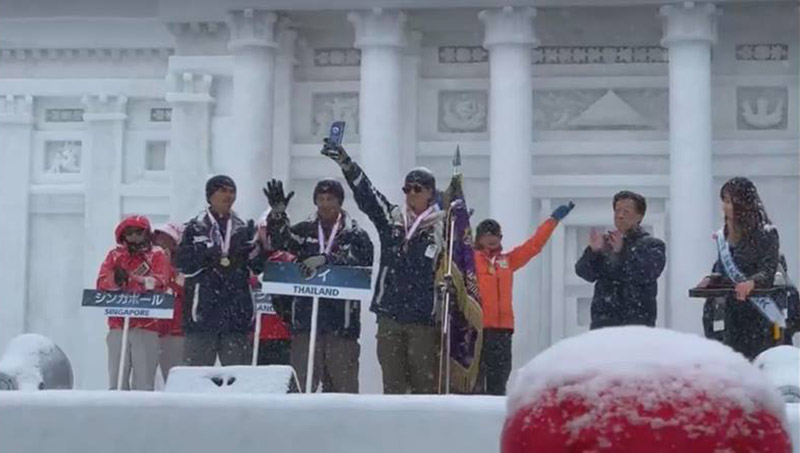 ไทยคว้าแชมป์แกะสลักหิมะ 