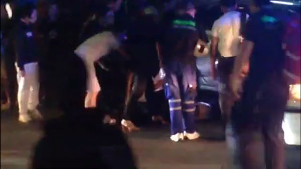 คนเมาขับรถชนลากไป 2 กิโลเมตร