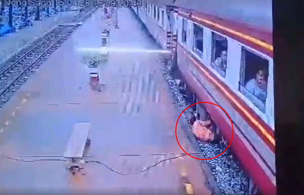 รถไฟทับคนตาย