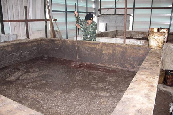 บุกทลายโรงต้มปลาร้า