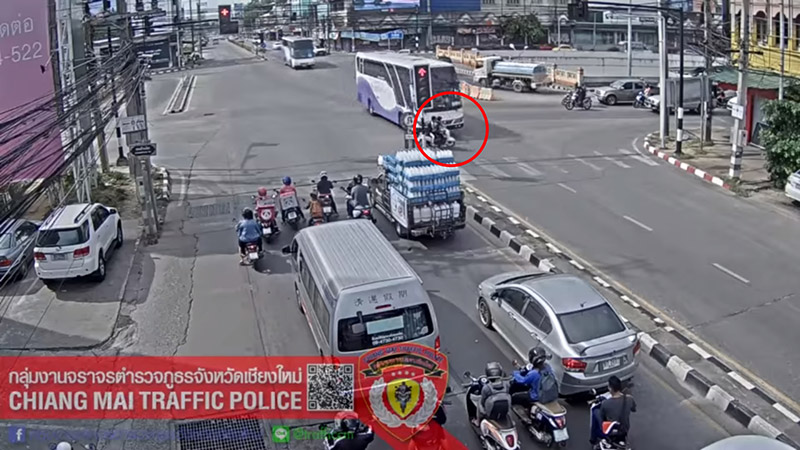 มอเตอร์ไซค์ฝ่าไฟแดง