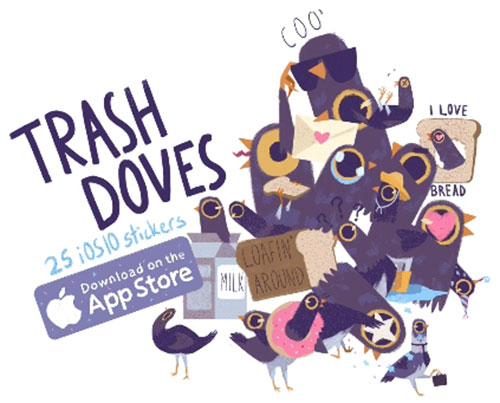 สติ๊กเกอร์นกม่วงหัวโยก