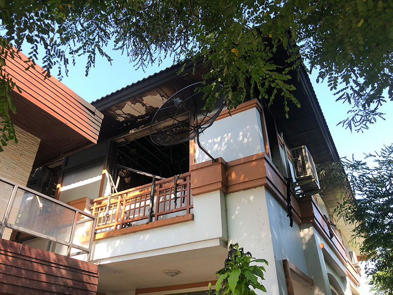 ไฟไหม้บ้านบาส-บอล บางแก้ว