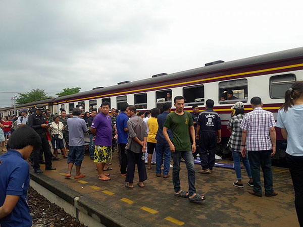 รถไฟทับคนตาย