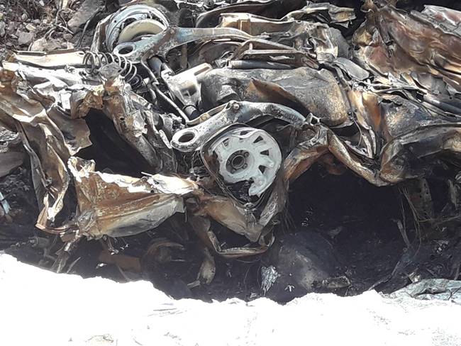  รถพ่วง 18 ล้อเบรกแตก