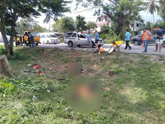 รถชนคนตาย