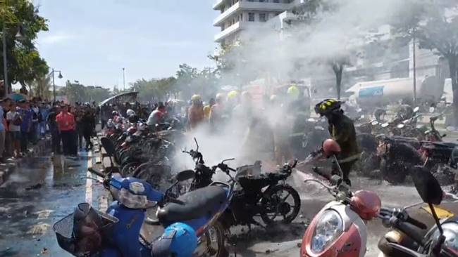 ไฟไหม้รถมอเตอร์ไซค์