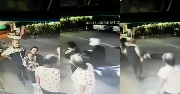  โจรกระชากกระเป๋าแม่อุ้มลูกทารก 