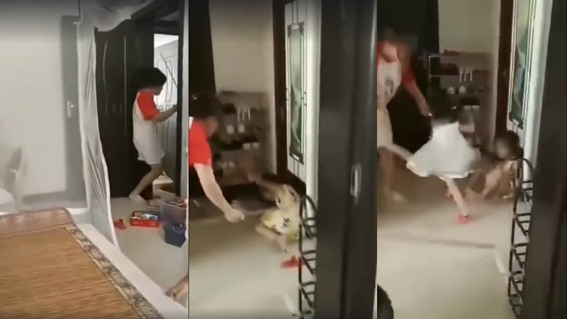 แม่ตีลูก