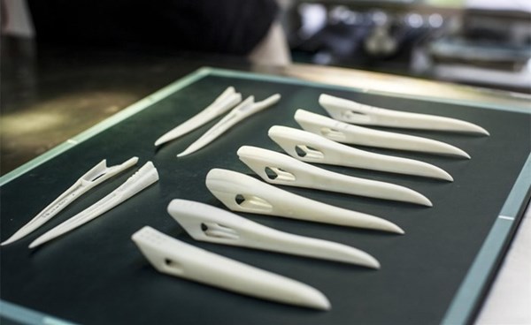 นกกระเรียนปากหักได้ปากเทียมใหม่จากเครื่องพิมพ์ 3 มิติ