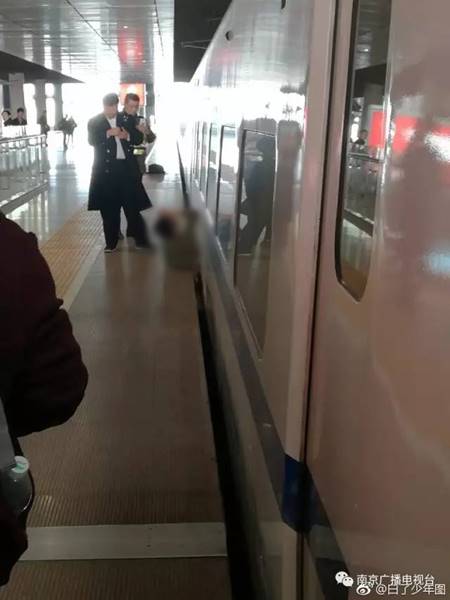 สยองหนัก ! ชายวิ่งตัดหน้ารถไฟหัวกระสุน ร่างถูกเบียด-ดับคาชานชาลา (มีคลิป)