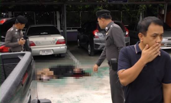 วงจรปิดจับภาพ หนุ่ม กฟภ. ยิงแฟนสาวดับคาลานจอดรถ 