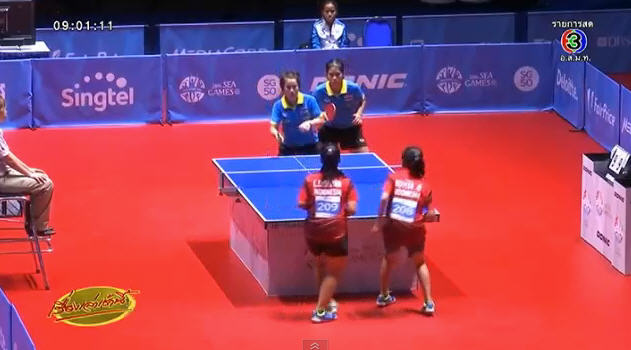 ซีเกมส์ 2015 ไทยการันตี 2 ทองแดง ปิงปอง ชายคู่และหญิงคู่