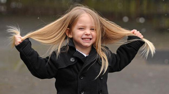 เด็กน้อย 3 ขวบ ตัดผม