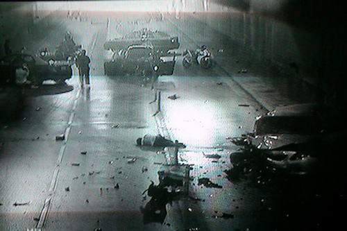 รถชนในอุโมงค์บางพลัด 5 คัน เจ็บ 1