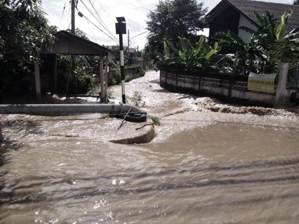  น้ำป่าทะลักท่วม อ.หางดง  