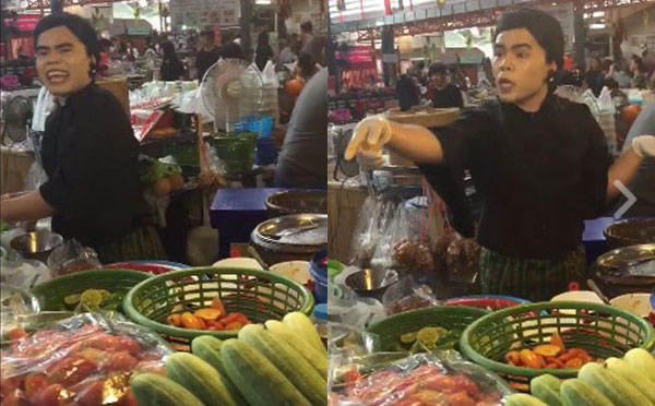 คลิปแม่ค้าส้มตำสุดฮา ลีลาจัดเต็ม