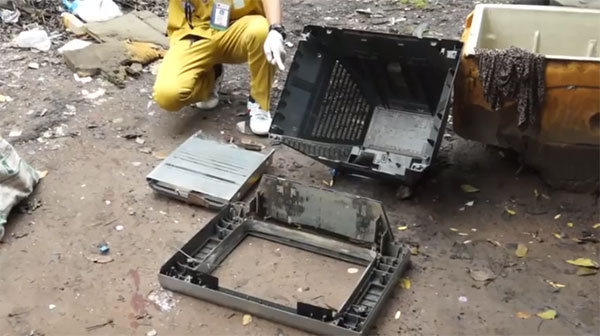 คุณตาถูกทีวีระเบิดใส่ขา