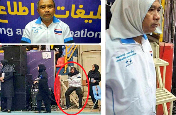 โค้ชกาบัดดี้ไทย สวมผ้าคล้ายฮิญาบ คุมทีมอิหร่าน