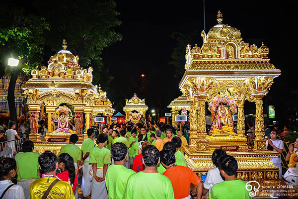 ประกาศปิดถนน 4 เส้นทาง วัดแขก สีลม จัดงานแห่พระแม่อุมาเทวี 2560