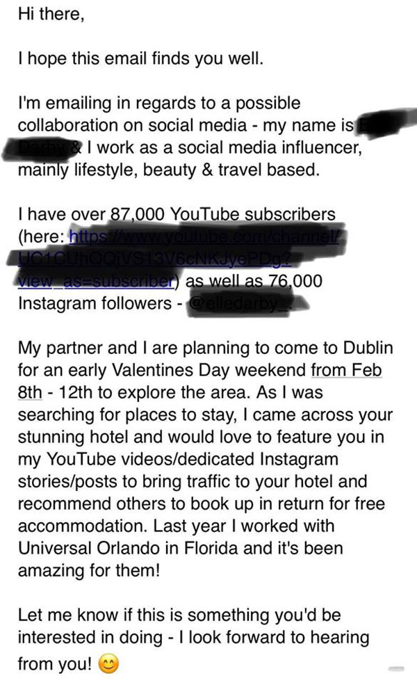 บล็อกเกอร์สาว ดราม่าโดนโรงแรมปฏิเสธพักฟรี แลกรีวิว