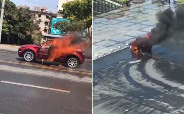 รักมากแค้นแรง หนุ่มง้อแฟนสาวไม่สำเร็จ กระโดดขึ้นรถจุดไฟเผาทั้งเป็น ตายคู่  