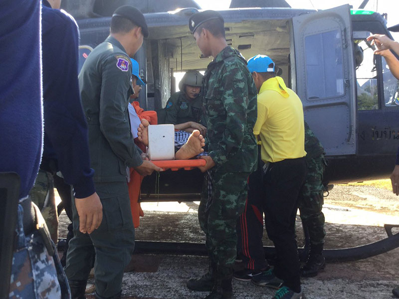 นักท่องเที่ยวตกเหวน้ำตกป่งป๊ง ขาหัก-หัวแตก