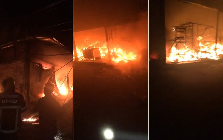 ไฟไหม้ย่านประตูน้ำ