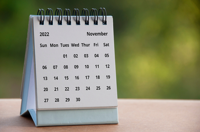 ชี้เป้าหยุดยาว เดือนพฤศจิกายน 2565