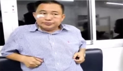 เจ้าของตลาด โร่เข้ามอบตัว ลั่นไม่ได้กระทืบตำรวจกองปราบ แค่โดนลูกหลง