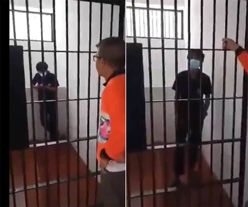 วัยรุ่นท้าต่อยตำรวจ