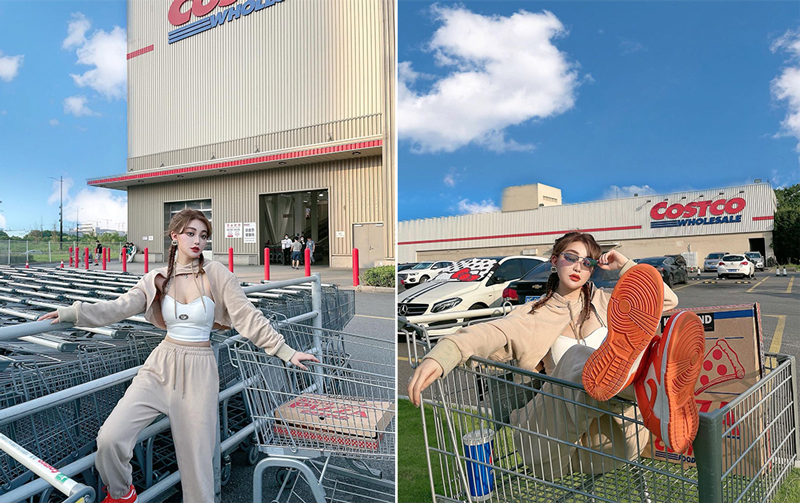 อินฟลูเอนเซอร์จีนแห่ถ่ายรูปหน้าห้างให้ดูเหมือนอยู่อเมริกา