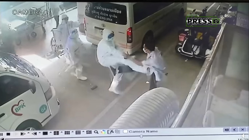 เจ้าหน้าที่เวรเปลทะเลาะเจ้าหน้าที่กู้ภัย