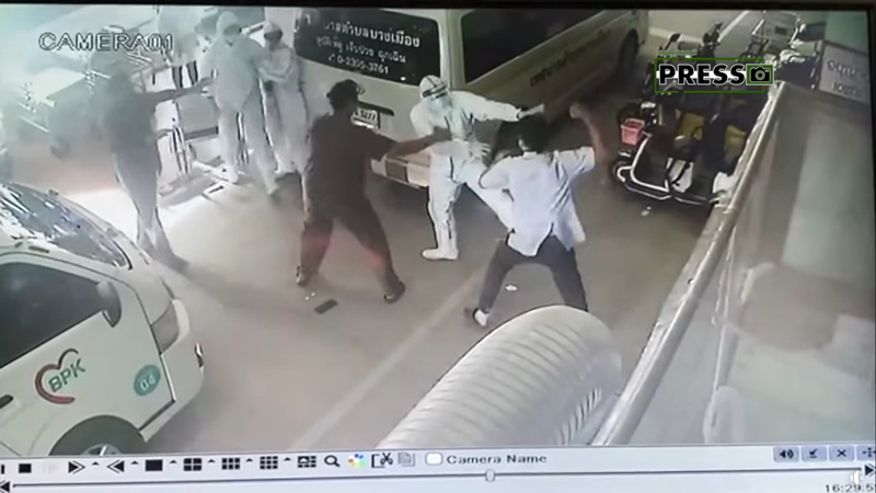 เจ้าหน้าที่เวรเปลทะเลาะเจ้าหน้าที่กู้ภัย