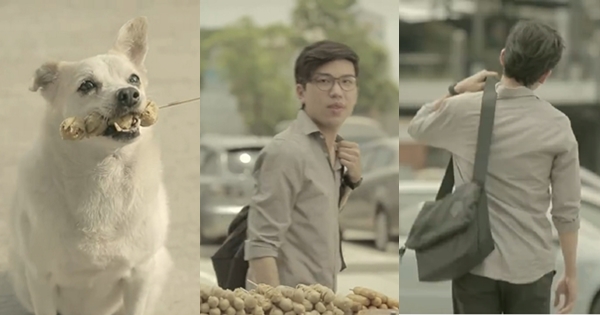 เมื่อชายคนหนึ่งให้ลูกชิ้นกับน้องหมา ผลตอบแทนมันช่างแสนน่ารัก