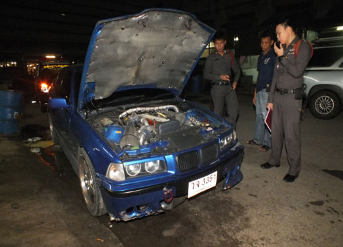 จับหนุ่มปทุมฯ วัย 24 ซิ่งเก๋งชน ธ.กรุงไทย ก่อนชิ่งหนี