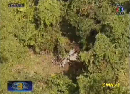 เผยภาพจำลองเหตุการณ์เครื่องบินตกเขาใหญ่