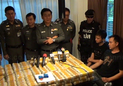 ผบ.ตร.แถลงจับยาบ้า ใกล้บ้านนายกฯ ยึด 1 ล้านเม็ด